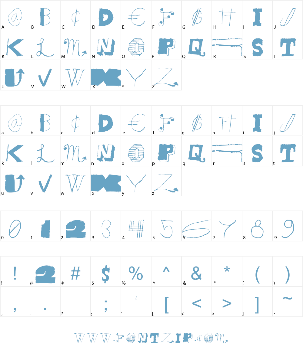 Sunflower Harvest Font Character